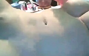 Busty babe masturbating on webcam - naughty cam slut