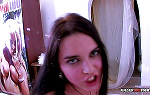 Babe in stockings gets fucked in hardcore fashion