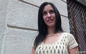 German scout 18yr old small teen seduce to fuck at casting