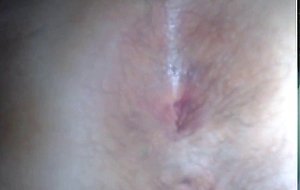 Natural redhead MILF shows off bush and butthole