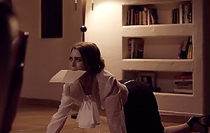 Sexy petite secretary spanked...