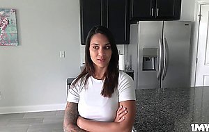 Sexy hot stepmom lets stepson have her milf pussy