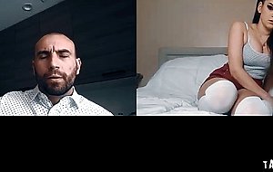 Disobedient teen strips and starts playing with her teen pussy