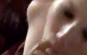 Skilled milf sucking at home