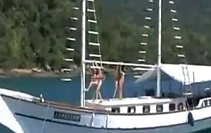 Jessica & giselle correa boat fuck