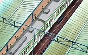 Hentai subway cumming