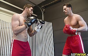 Carter Woods works out with Roman Todd and fucks him bareback