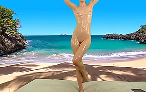 Hottest beach masturbation