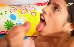 Sensual latina chick likes to ride it rough