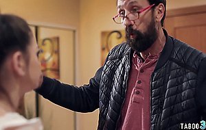 Shy teen pressured into rough fuck by sinister host