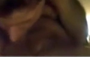 Teen gagging on massive dick