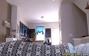 amazing babe fucks her ass and pussy with dildos