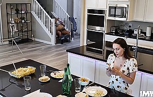 Crystal RUsh having a taste of her stepdaughters boyfriend
