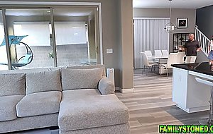 Hot teen Sera Ryder fucking her dad inside the house