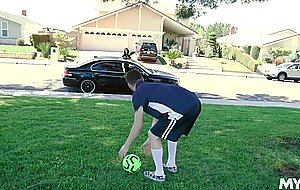 Horny MILF seduced her friend's son when she picked him up from his soccer practice -