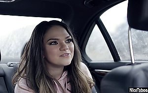 Dirty host fucked sexy teen visitor after she accepted his offer