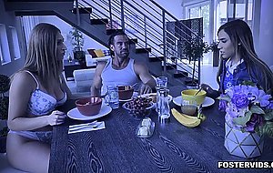 Foster teen Alita Lee getting fucked by her foster parents