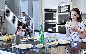 Stud getting fucked by her girlfriends hot busty mom