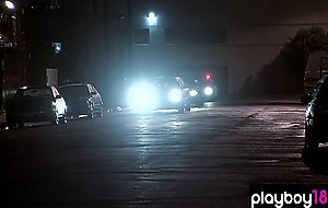 Hardcore amateur foursome fuck with busty babes behind the bars