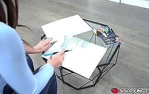 Veronica Valentine taking her stepbrothers cock in her mouth