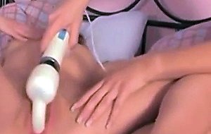 Teen girls play with new toy