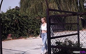 Teen Aiden Ashley hardcore fucked by pervy businessmen