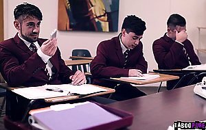 Dee Williams gets blackmailed by her students and gang bangs her