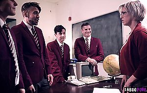 Dee Williams gets blackmailed by her students and gang bangs her