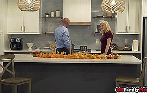 Bisexual teen stepsister stuffed like a turkey by her stepbro