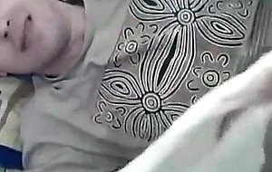 Cutie gives her nerdy bf a cowgirl surprise