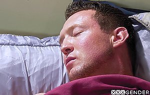 Two horny shemales sucking guys dick and enjoyed threesome sex