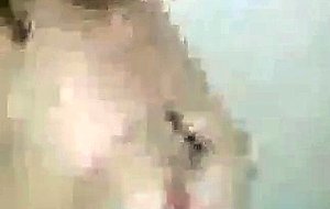 Wife naughty pussy in shower
