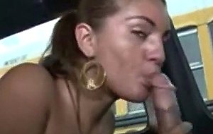 Amateur babe sex in van