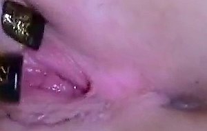 Busty girlfriend in pussy close up masturbation