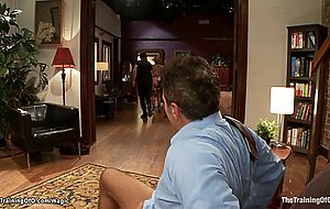 Training of big tits MILF housewife