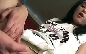 Tight brunette teen loves to fuck big dick