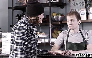 Barista Girl Thrilled Giving BJ Under the Counter