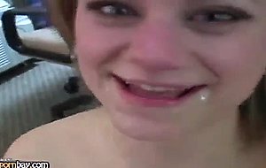 Cute amateur girlfriend gives honey bj 