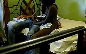 Tiny 18yo black swahili teen aisha gets big dick on spy