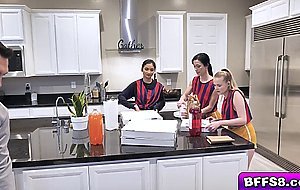 Lucky coach gets to fucked these horny teens in every positions