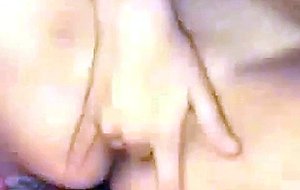 Amateur shows off her wet dripping pussy