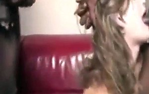 Two black men fuck white wife