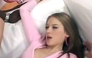 Hot teen takes black cock in her ass