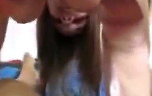 Hot amateur gets creampie