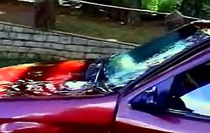 Teen ts and guy fucking outdoors