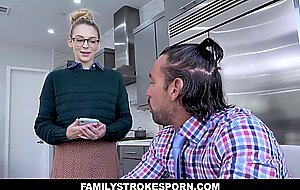 Strict Stepfather Pounds...