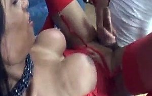 Titty tranny and her skilful lover fuck each other in turn