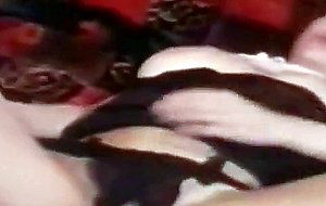 Naughty brunette gets a horny orgasm