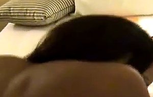 Wife gets ebony booty fucked on camera