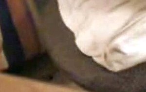 Cute blonde teen rubbing her clit